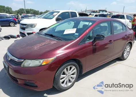 2012 Honda Civic Ex из США, поврежденный, VIN 2HGFB2F86CH542721